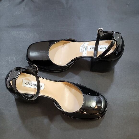 BRAND NEW STEVE MADDEN MIMI BLOCK HEEL WOMEN'S LOAFERS - Picture 8 of 15